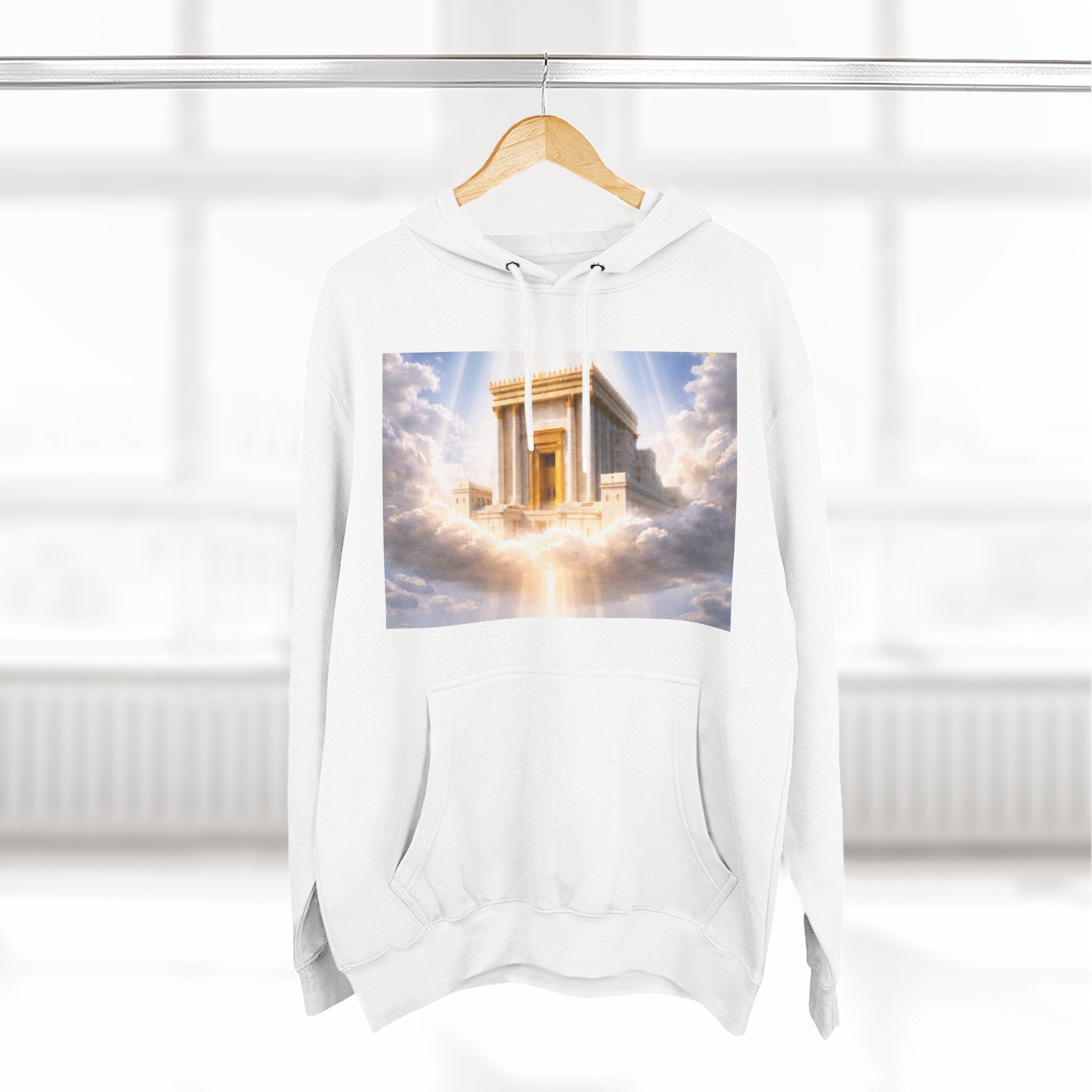 Third Temple Hoodie — Jerusalem Third Temple Graphic Fleece Pullover