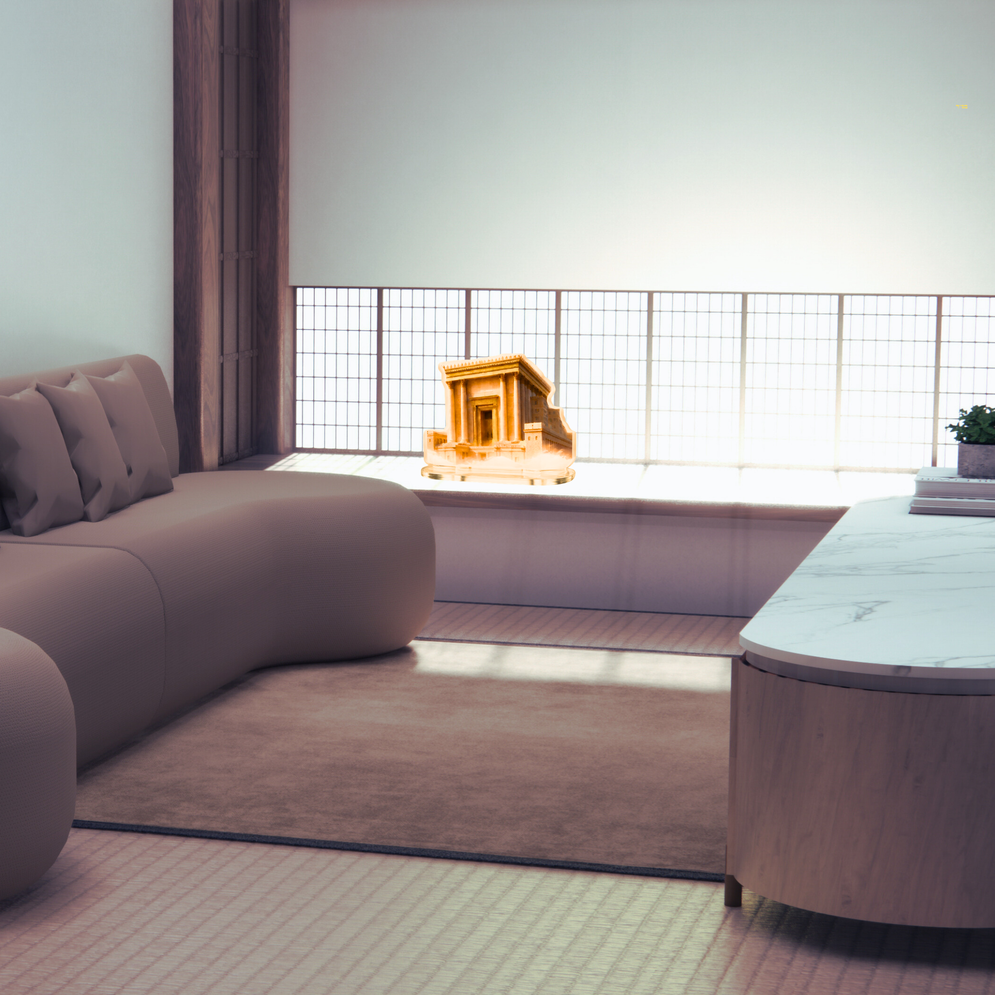 Third Temple Custom Cut Standee — Lucid Design for Home, Office & Shop