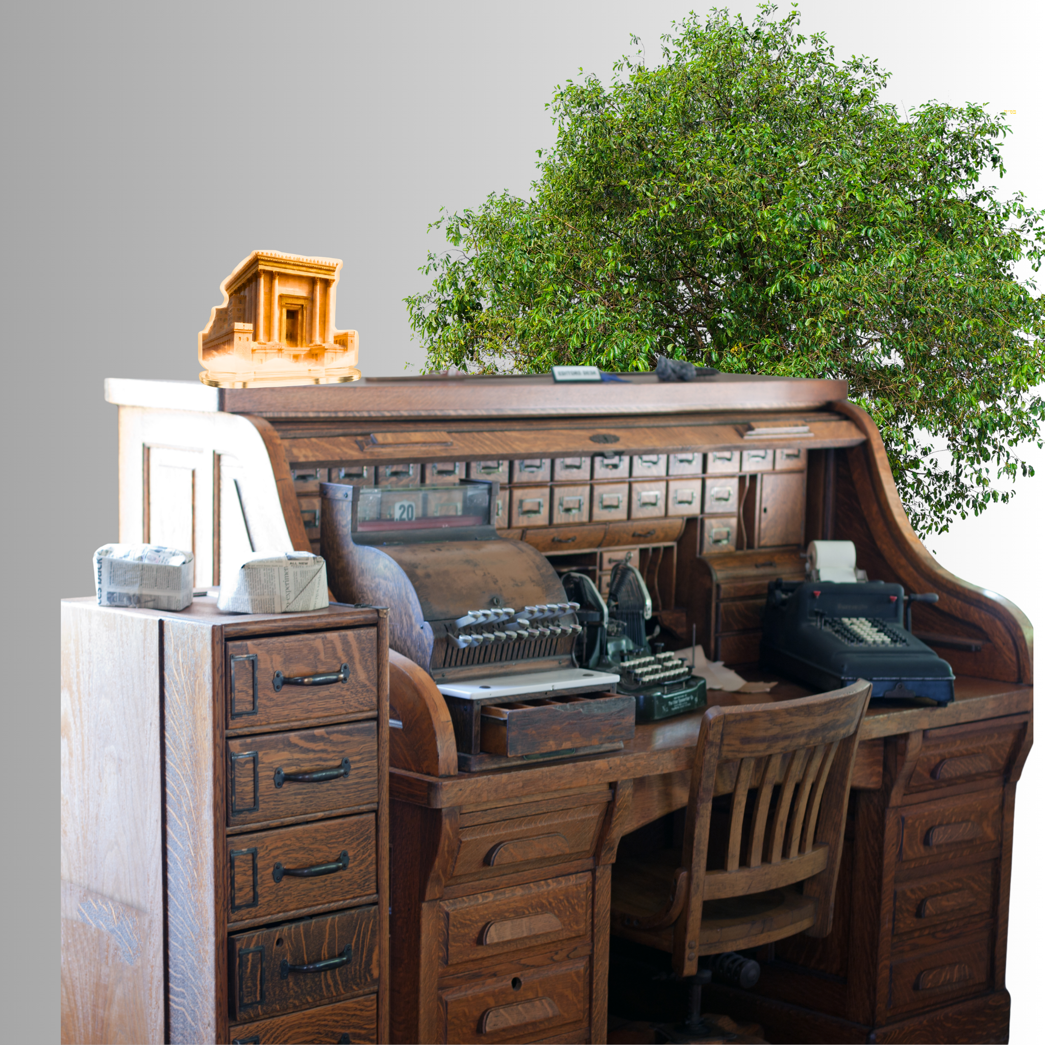 Third Temple Custom Cut Standee — Lucid Design for Home, Office & Shop