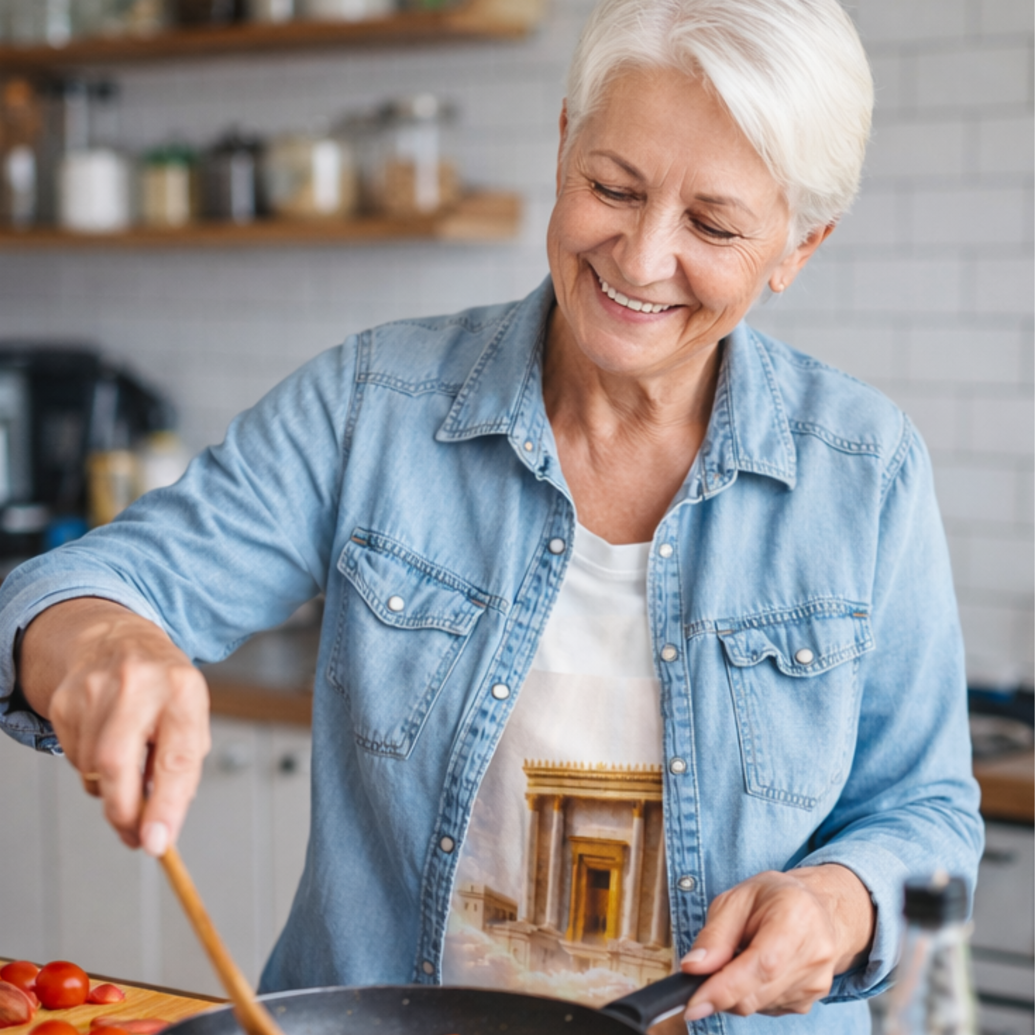 Third Temple Graphic Tee — Jerusalem Temple Illustration T‑Shirt
