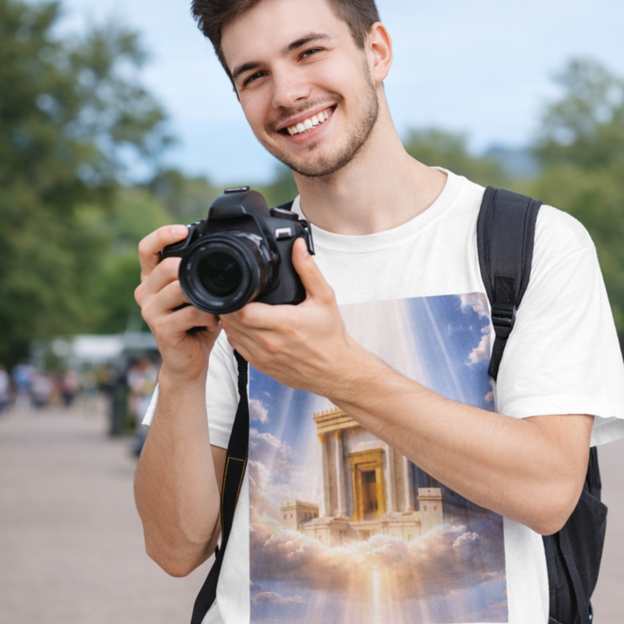 Third Temple Graphic Tee — Jerusalem Temple Illustration T‑Shirt