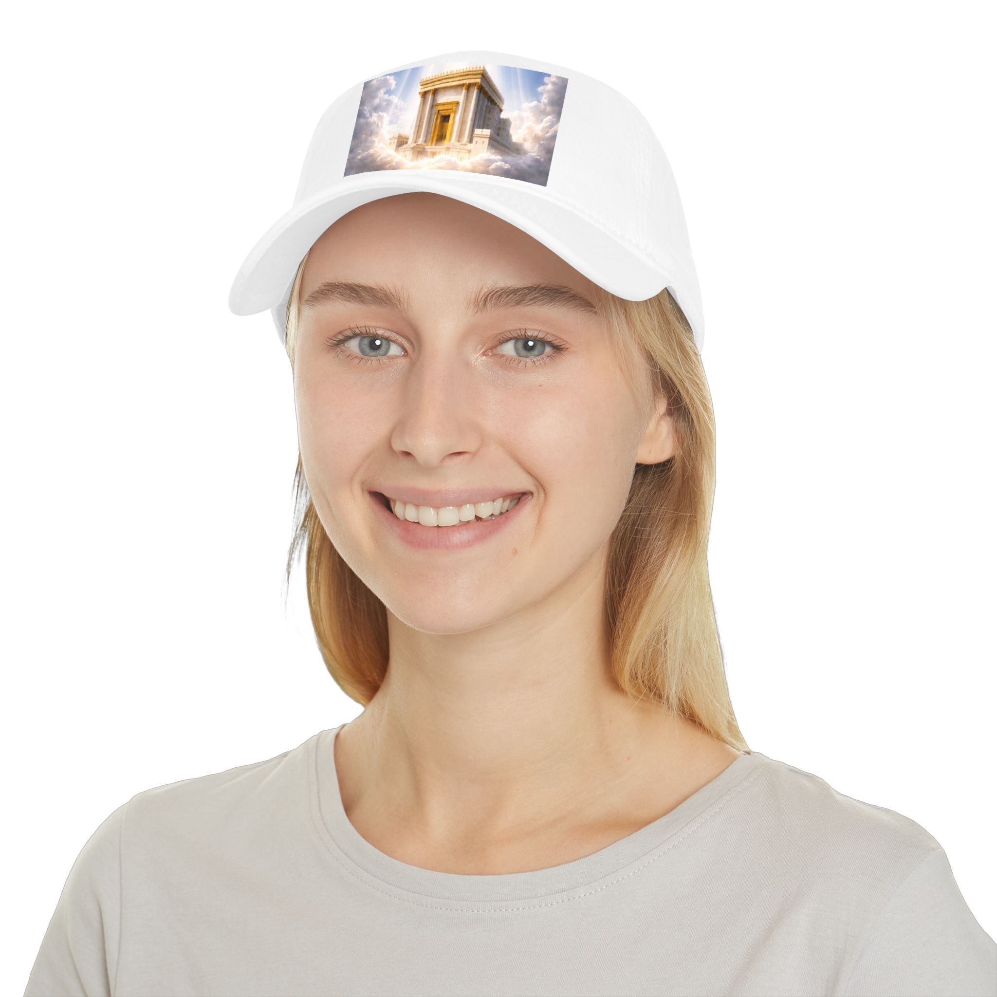 Third Temple Baseball Cap — Low Profile White Hat